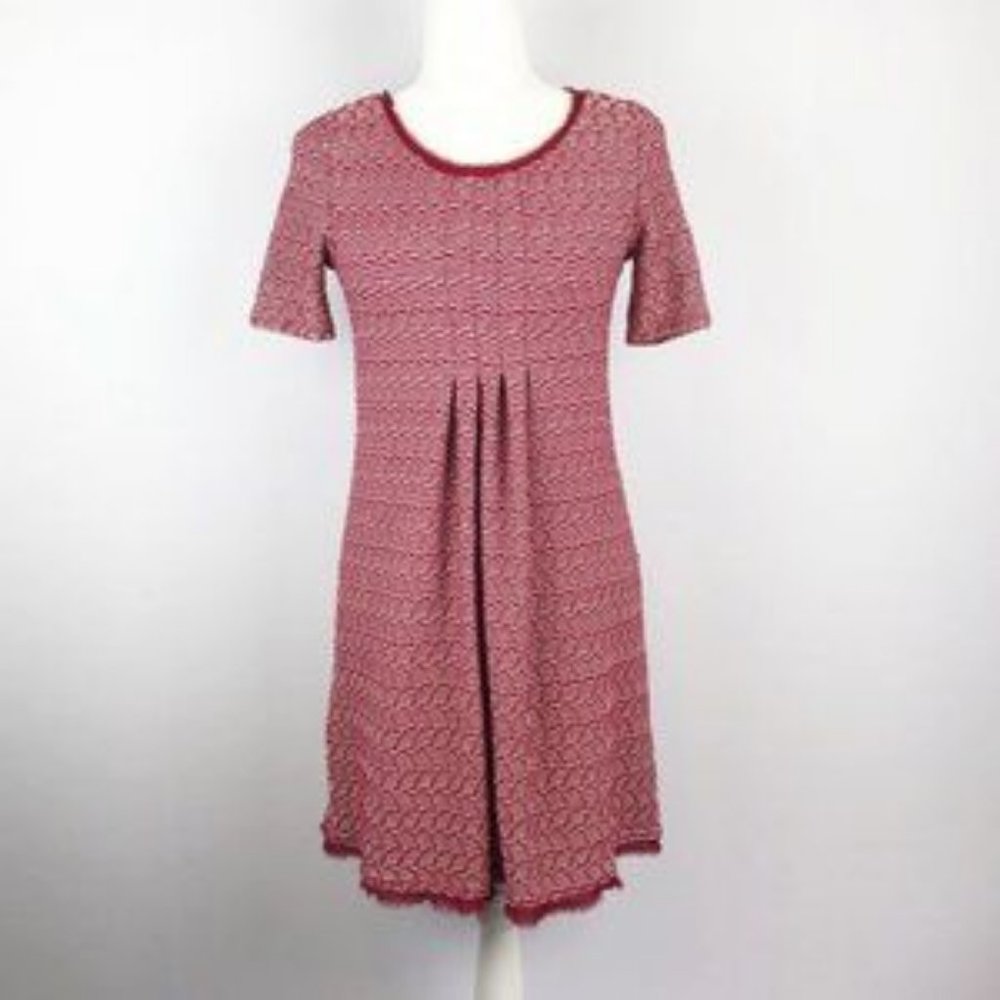 Anthropologie Maeve Dora Shift Wine Red Dress Size‎ XS - Picture 2 of 8